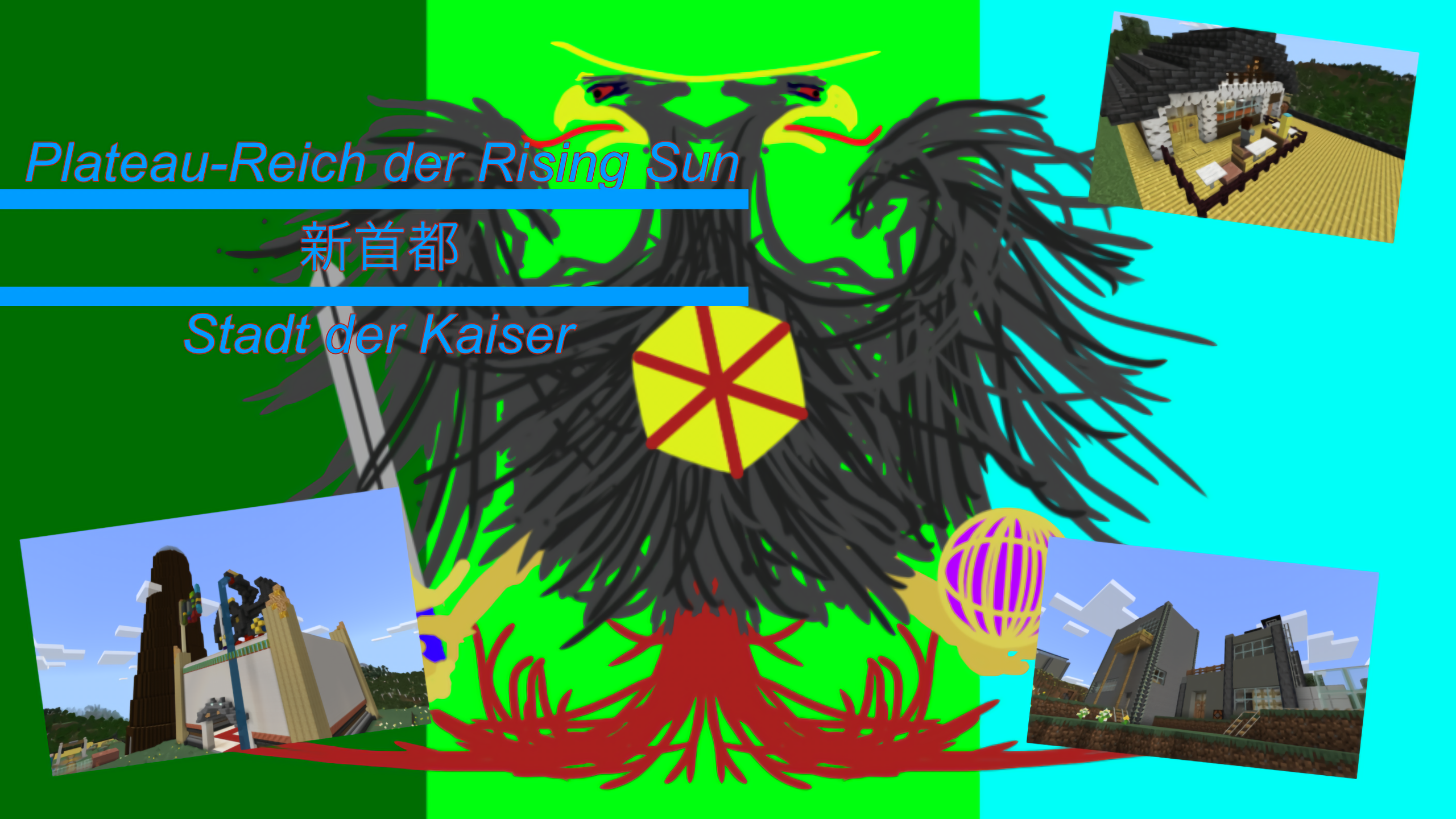 Plateau-Reich der Rising Sun 新首都 Stadt der Kaiser