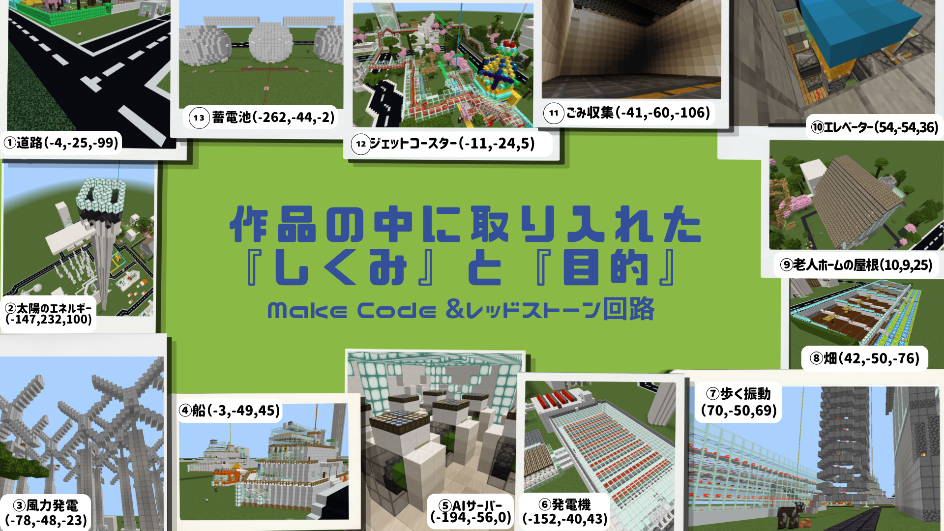 作品の中に取り入れた「しくみ」はなんですか？ それは、何のためですか？