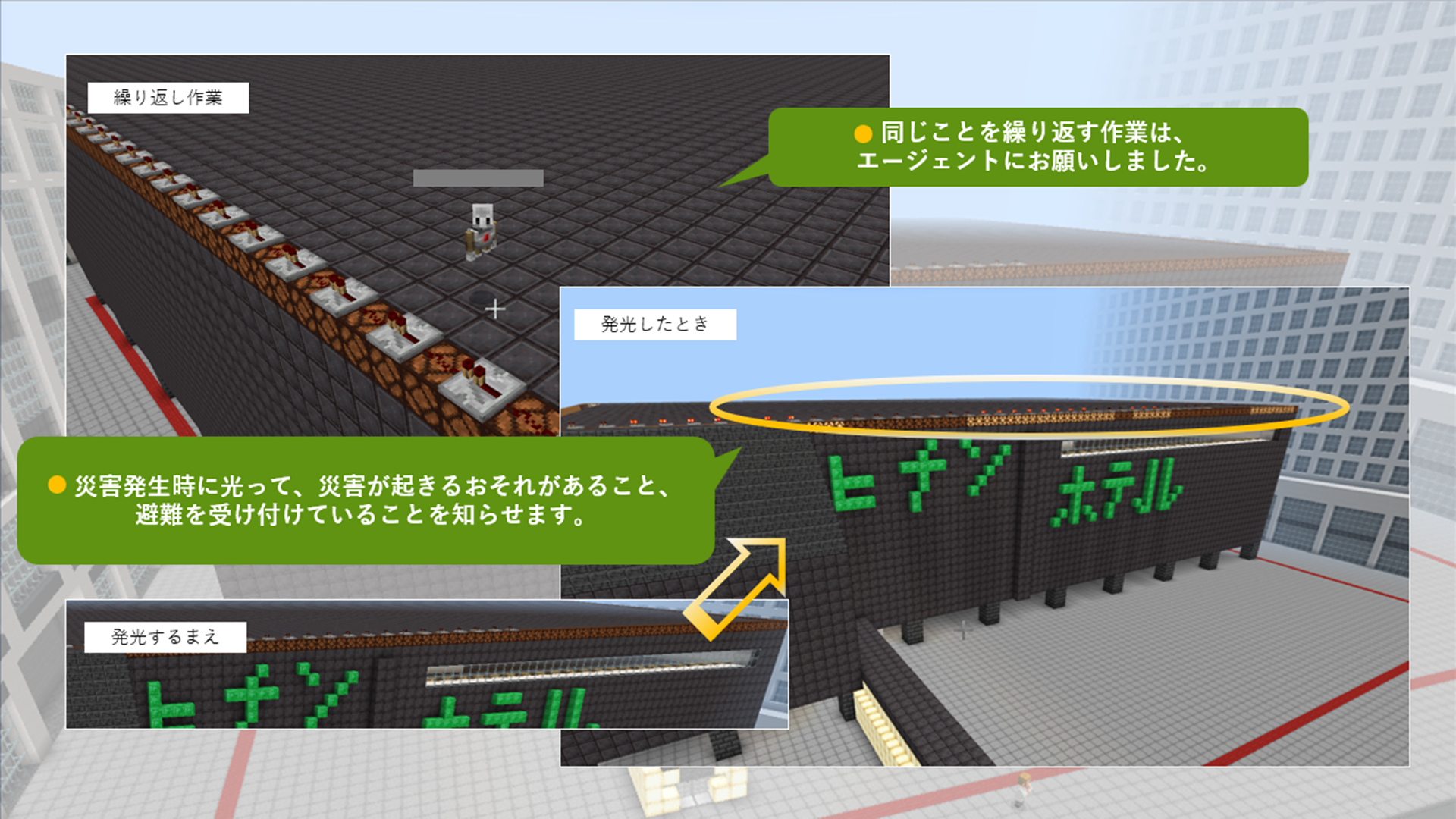 レッドストーン回路やMakeCodeなど、動きや仕組みや仕掛けに挑戦しましたか?