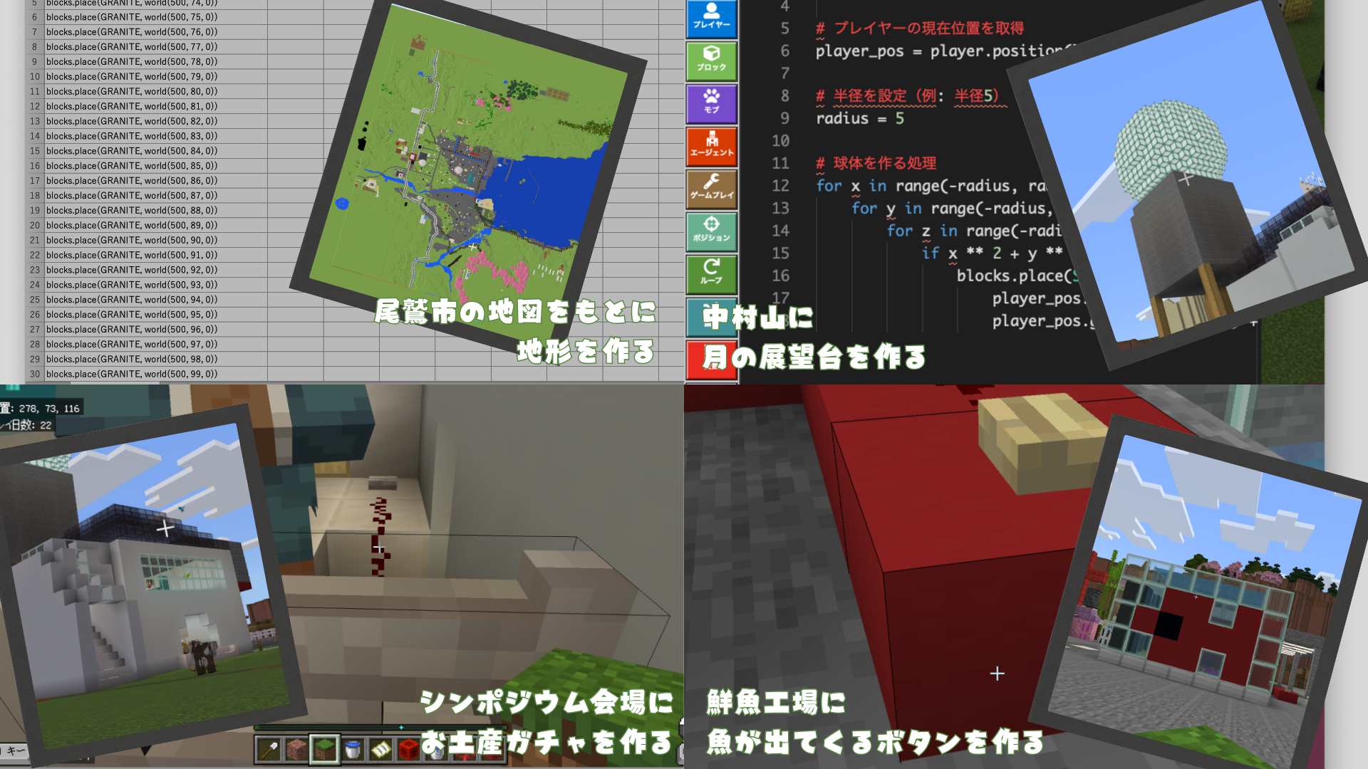 プログラミングやレッドストーンなどに対して、どのように挑戦しましたか?
