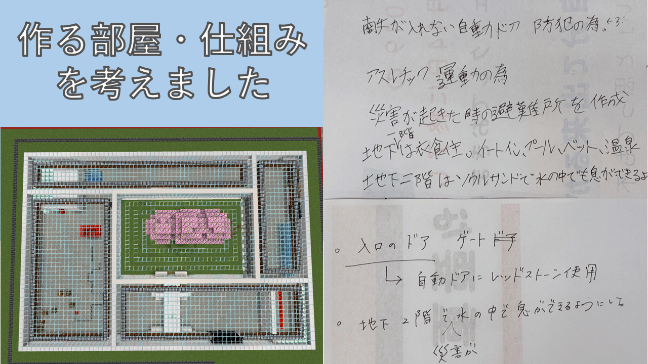 スケジュールや作っていく計画を立てましたか?