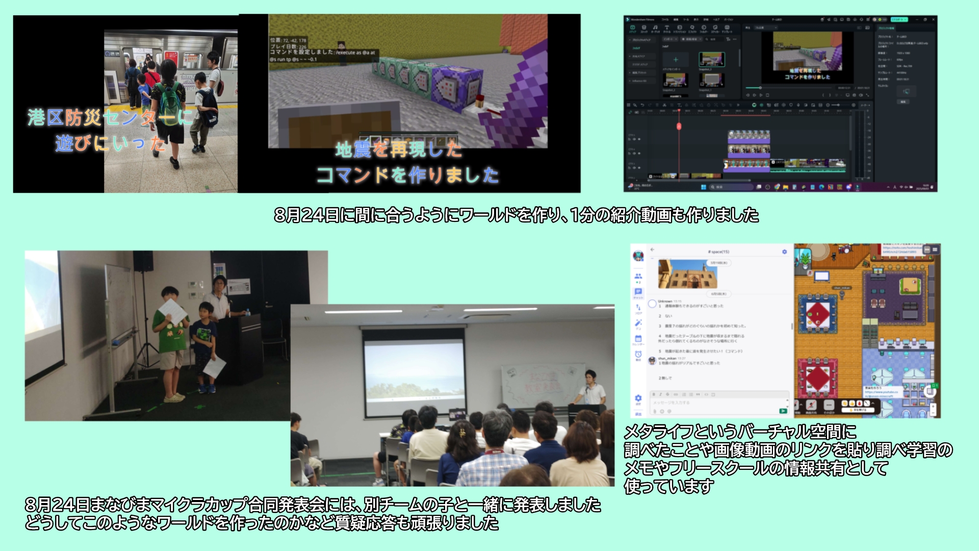 スケジュールや作っていく計画を立てましたか?