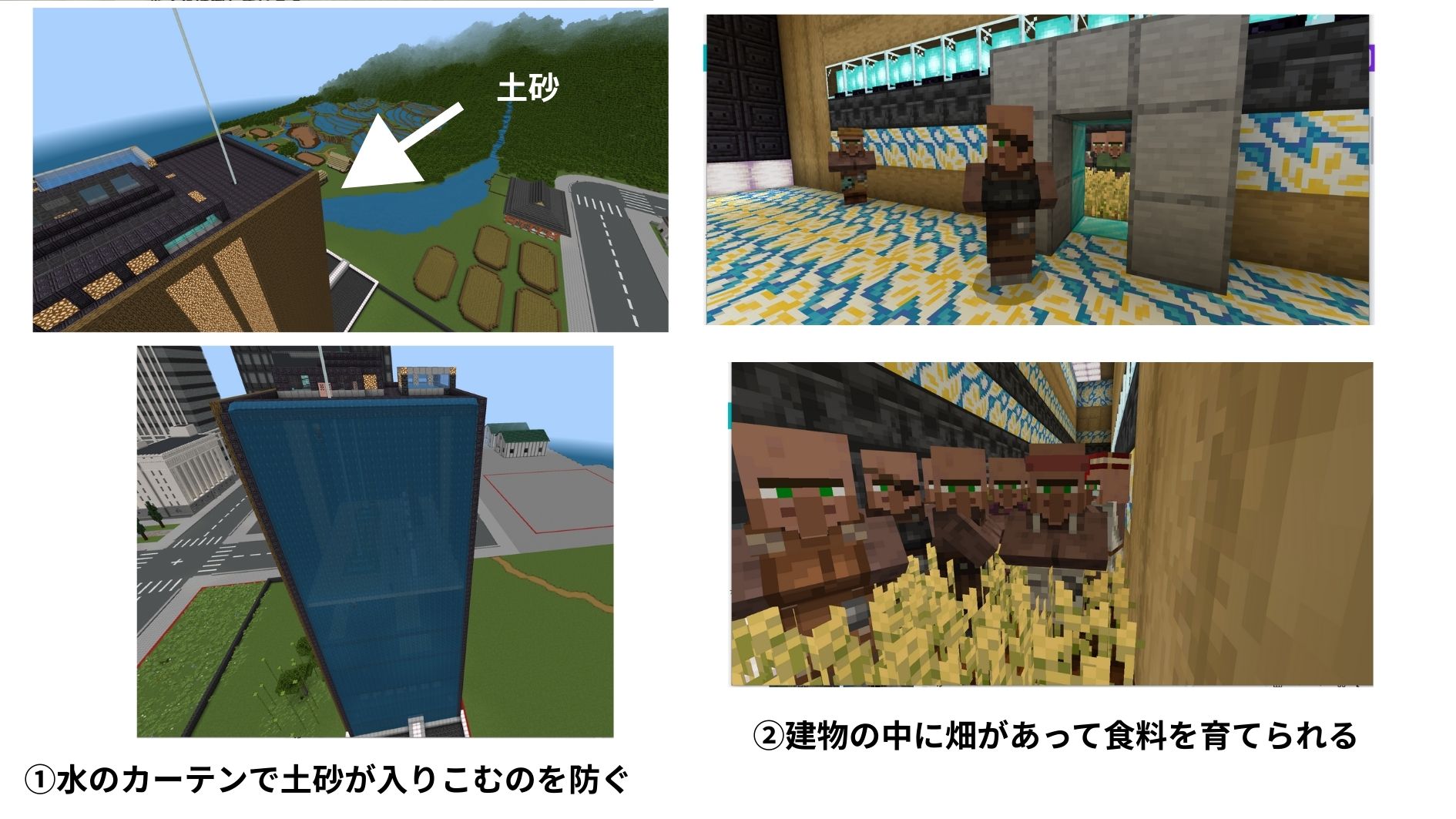 ワールドで表現した防災技術・レジリエンスは何ですか?