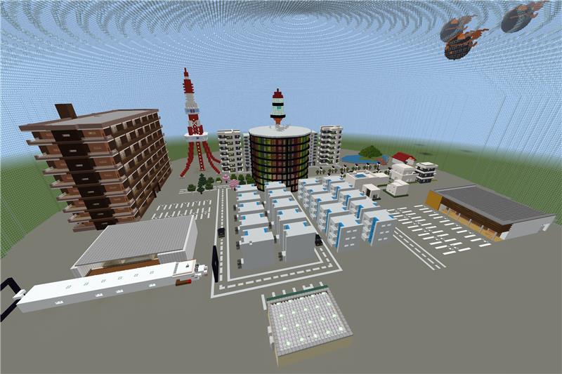 ドーム型シェルター都市