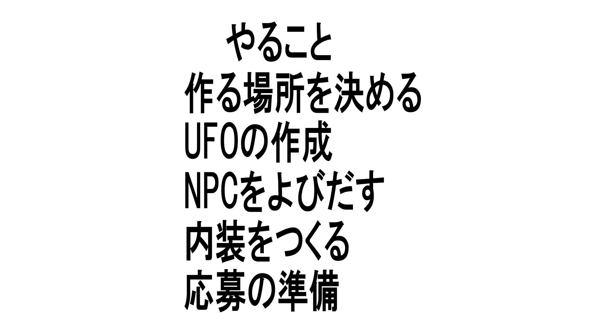 スケジュールや作っていく計画を立てましたか？