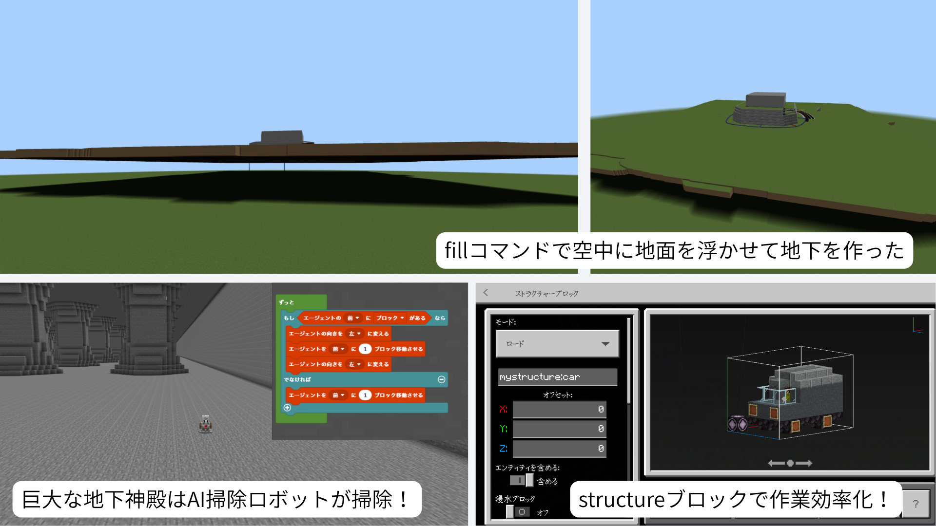 プログラミングやレッドストーンなどに対して、どのように挑戦しましたか?