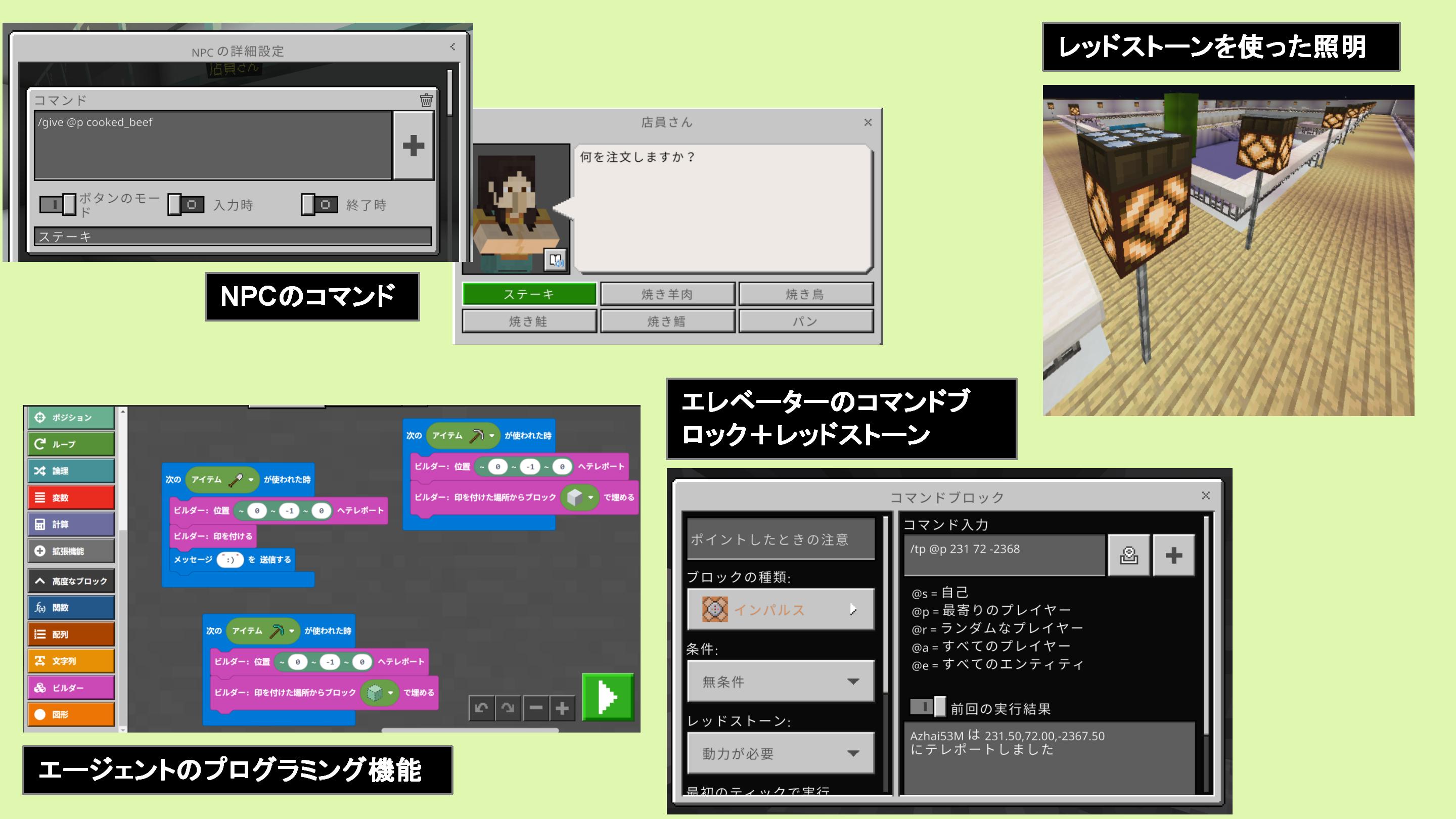 プログラミングやレッドストーンなどに対して、どのように挑戦しましたか？