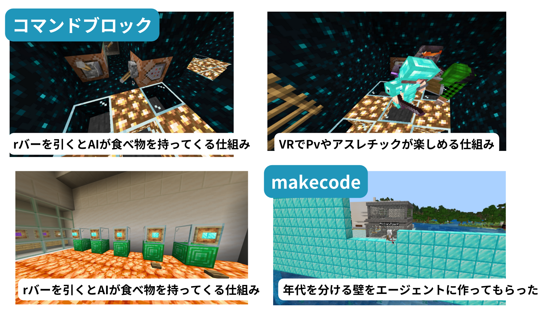 プログラミングやレッドストーンなどに対して、どのように挑戦しましたか？