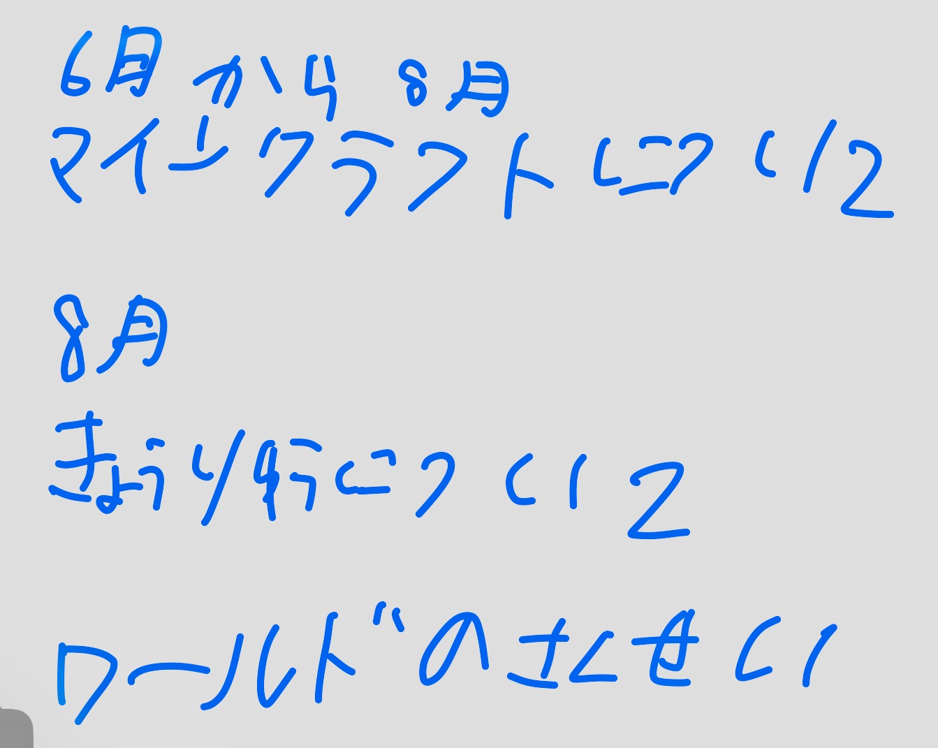 スケジュールや作っていく計画を立てましたか？