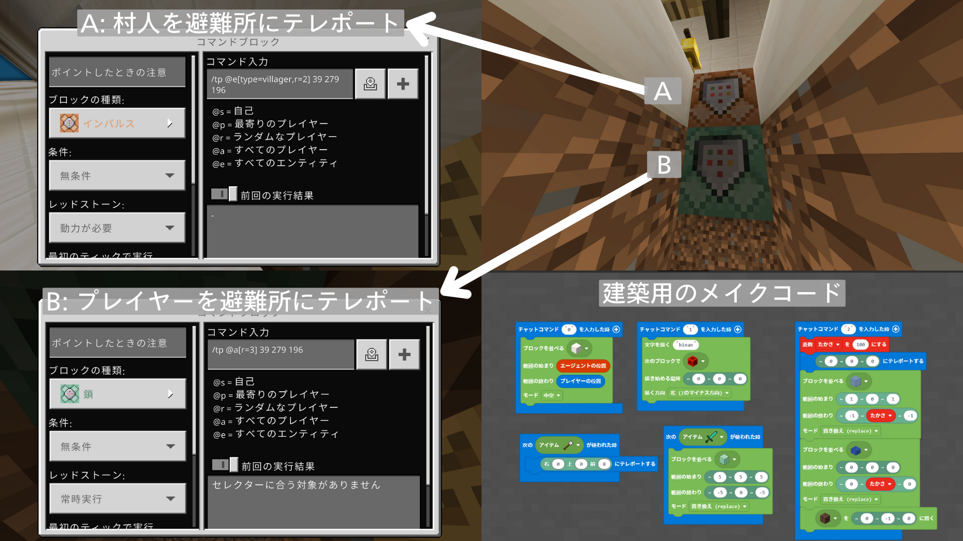 レッドストーン回路やMakeCodeなど、動きや仕組みや仕掛けに挑戦しましたか?