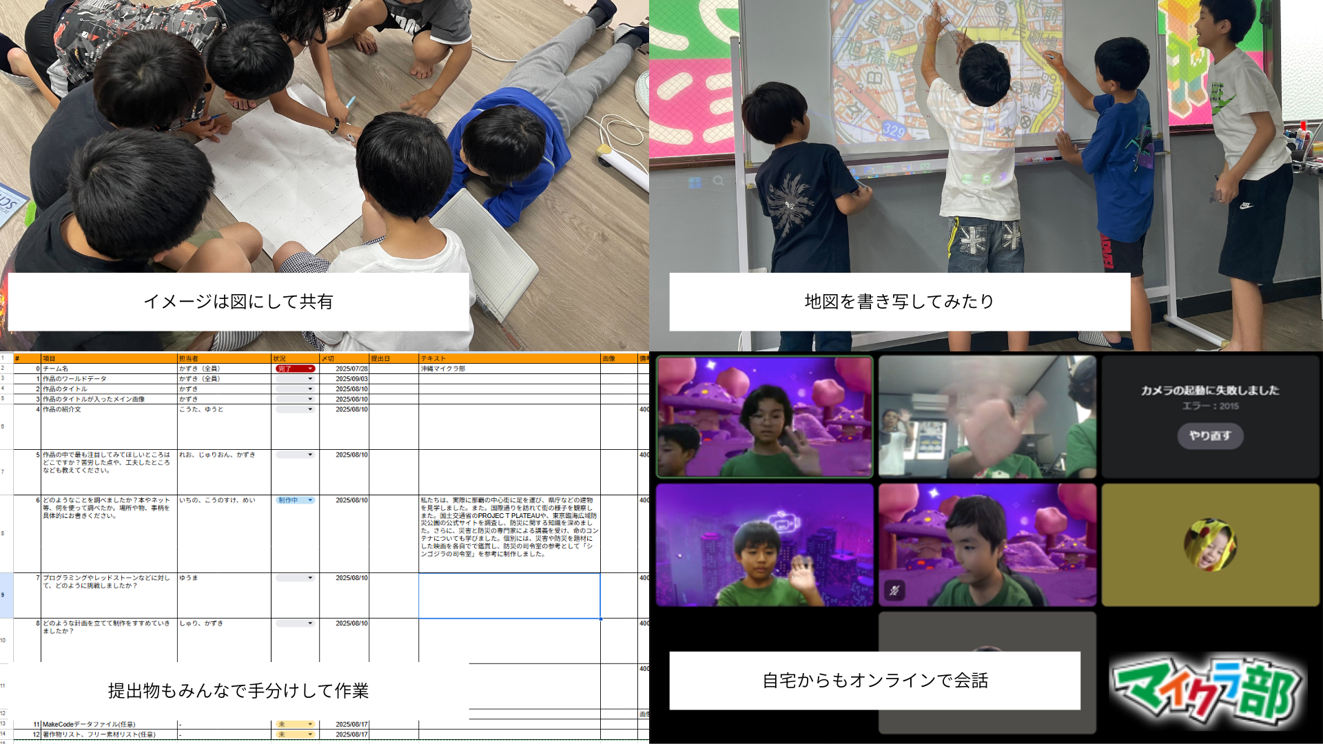 どのような計画を立てて制作をすすめていきましたか？