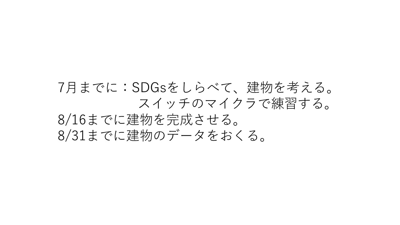 スケジュールや作っていく計画を立てましたか？